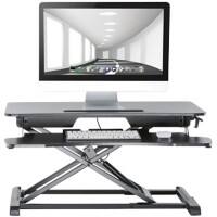 Proper Sit-Stand Workstation Ultra Slim 800 x 615 x 106 - 500 mm Black