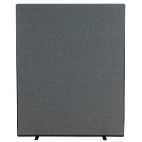Freestanding Screen Fabric Wrapped 1500 x 1800 mm Grey