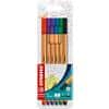 STABILO point 88 Fineliner Pen 0.4 mm Needlepoint Assorted 88/6 Pack of 6
