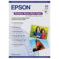 Epson Inkjet Premium Photo Paper Glossy A3 255 gsm White 20 Sheets