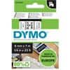 DYMO D1 Labelling Tape Authentic 43613 1953241 Adhesive Black on White 6 mm x 7 m