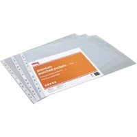 Viking Premium Punched Pockets A3 Clear Transparent 110 Microns Polypropylene Top Opening 11 Holes Pack of 10