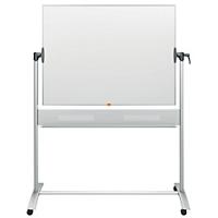 Nobo Magnetic  Mobile Revolving Whiteboard Dry Erase Board Lacquered Steel 120 x 90 cm