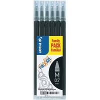 Pilot Pen Refill 0.7 mm Black Frixion Pack of 6