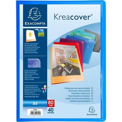 Exacompta Display Book 5740E A4 Assorted 40 Pockets Pack of 12