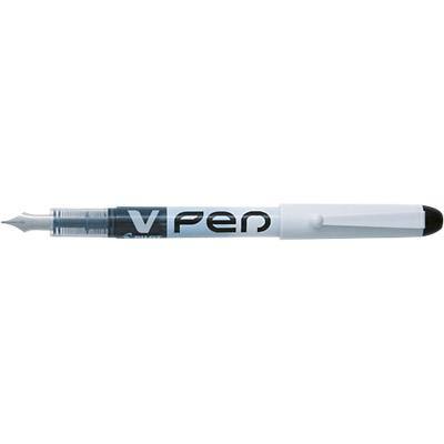 Pilot Fountain Pen Disposable V Pen Medium Black Pack of 12