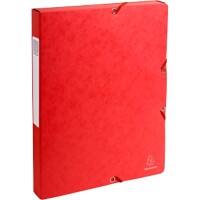 Exacompta Filing Box 50305E A4 Red Mottled Pressboard 25 x 33 cm Pack of 8