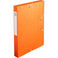 Exacompta Filing Box 14015H A4 40mm Spine Orange Mottled Pressboard 25x33cm Pack of 10