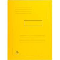 Exacompta 2 Flap Folder 445009E A4 Yellow Cardboard 24 x 32 cm Pack of 50