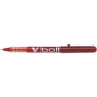 Pilot V-Ball 05 Rollerball Pen Fine 0.3 mm Red Pack of 12