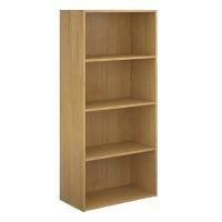 Dams International Bookcase with 3 Shelves Contract 25 756 x 408 x 1630 mm Oak