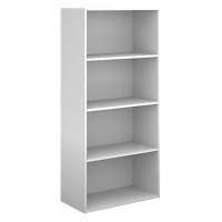 Dams International Bookcase with 3 Shelves Contract 25 756 x 408 x 1630 mm White