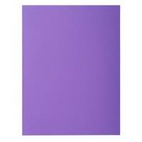 Exacompta Rock''s Square Cut Folder A4 Purple Cardboard 80 gsm Pack of 300