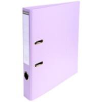 Exacompta Prem Touch Lever Arch File A4 50 mm Lilac 2 ring 53507E Cardboard, PP (Polypropylene) Portrait Pack of 10