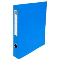 Exacompta Ring Binder Cardboard PVC/PU covered A4 4 ring Blue Pack of 15