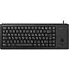 CHERRY Compact Ultraslim Wired Keyboard G84-4400 USB QWERTY (UK) Black with Trackball