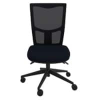 Ergonomic Home Office Chair with Slimline Mesh Back and Height Adjustable Black Without Arms