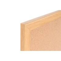 Bi-Office Earth Notice Board Non Magnetic Wall Mounted Cork 90 (W) x 60 (H) cm MDF (Medium-Density Fibreboard) Brown