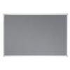 Franken X-tra!Line Wall Mounted Felt Pin Board 2400 x 1200mm Grey, Silver