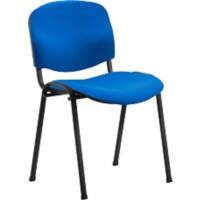 Dynamic Stacking Chair ISO Blue Seat Pack Of 4 Seat Black Back Without Arms Fabric