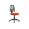 Dynamic Permanent Contact Backrest Task Operator Chair Height Adjustable Arms Eclipse II Black Back, Stevia Blue Seat