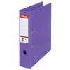 Esselte No.1 Power Lever Arch File A4 72 mm Violet 2 ring 811530 Polypropylene Portrait Pack of 10