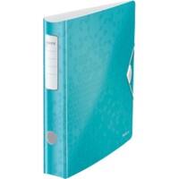 Leitz 180° Active WOW Lever Arch File A4 60 mm Ice Blue 2 ring 1107 Polyfoam Portrait Pack of 5