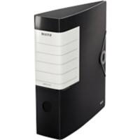 Leitz 180° Solid Lever Arch File A4 82 mm Black 2 ring 1112 Polyfoam Portrait Pack of 5