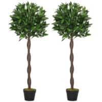 Outsunny Artificial Tree 844-364 Green  160 mm x 160 mm x 1200 mm