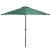 Outsunny Parasol 84D-008GN Metal, Polyester Green