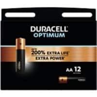 Duracell Batteries Optimum AA Pack of 12