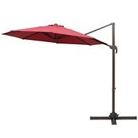 Outsunny Sun Umbrella 840-126WR Aluminum, Steel, Polyester Wine Red