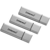 Intenso Alu line Flash Drive 16 GB Silver Pack of 3