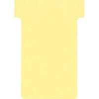 Nobo Size 2 T-Cards Yellow 4.9 x 8.5 cm Pack of 100