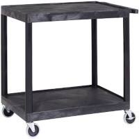GPC Plastic Multi Purpose Trolley with 2 Shelves 150kg Capacity