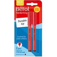 Berol Fineliner Pen Black Pack of 2