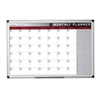 Bi-Office Monthly Planner Magnetic 90 (W) x 60 (H) cm Multicolour