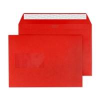Creative Peel & Seal C5 Coloured Envelope Red 229 (W) x 162 (H) mm Window 120 gsm Pack of 500