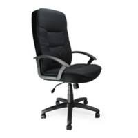 Nautilus Designs Ltd. High Back Fabric Executive Armchair with Sculptured Stitching Detail Black