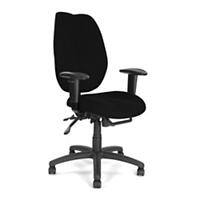 Nautilus Designs Ltd. Ergonomic High Back 24 Hour Multi-Functional Synchronous Operator Chair with Multi-Adjustable Arms