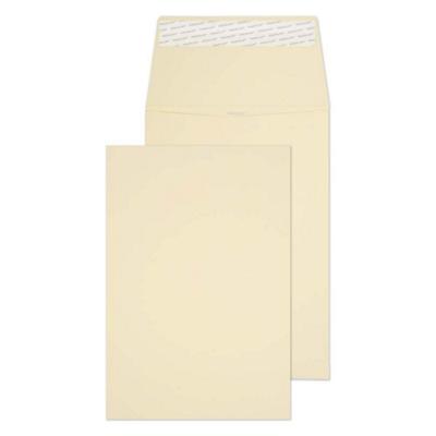 PREMIUM Woven Gusset Envelopes C5 Peel & Seal 229 x 162 x 25 mm 6400 Plain 140 gsm Cream Wove Pack of 125
