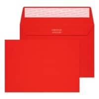 Creative Coloured Envelope C6 162 (W) x 114 (H) mm Adhesive Strip Red 120 gsm Pack of 500