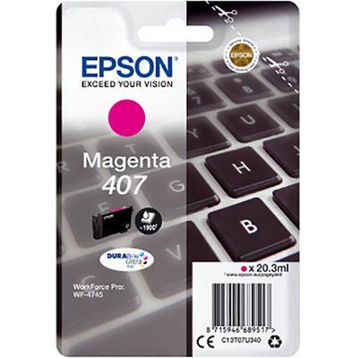 Epson 407 Original Toner Cartridge C13T07U340 Magenta