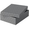 Esselte Home Storage and Gift Box 628285 Medium Flat 100% Recycled Cardboard Grey 265 x 360 x 100 mm Pack of 3