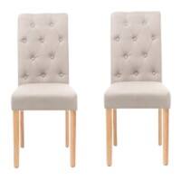 NEO Dining Chairs Non Height Adjustable Cream 2XFABRIC-CHR-CRM 440 (W) x 560 (D) x 935 (H) mm Pack of 2