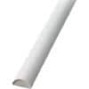 D-Line Cable Cover Semicircular for Walls White 50x25x25 mm