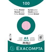 Exacompta Index Cards 10838SE A5 Pink 15 x 21.2 x 2.5 cm Pack of 10