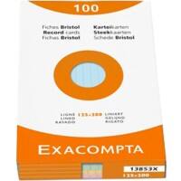 Exacompta Index Cards 13853X 125 x 200 mm Assorted 12.7 x 20.3 x 2.5 cm Pack of 12