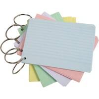 Exacompta Index Cards 10330E A7 Assorted 7.4 x 10.5 x 1.3 cm Pack of 19