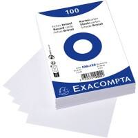 Exacompta Index Cards 10502E 100 x 150 mm White 10.2 x 15.3 x 2.5 cm Pack of 20